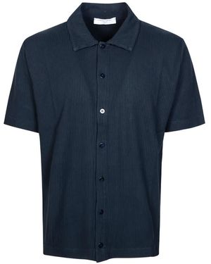 Daniele Fiesoli Short Sleeve Rib Shirt - Blue