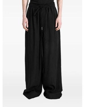 Ann Demeulemeester Pantalon Eron Ample À Lien De Resserrage - Noir