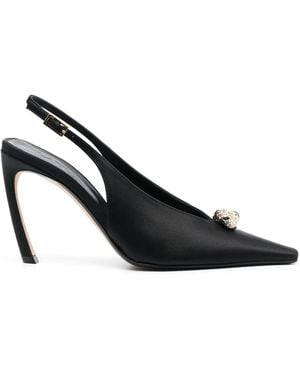 Lanvin Pointed Slingback Court Shoes - Black