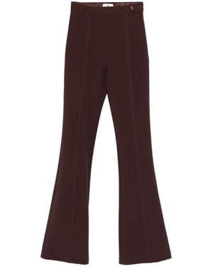 Elisabetta Franchi Pantalon À Coupe Évasée - Purple