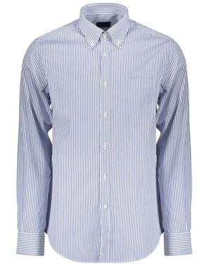 Paul & Shark Striped Long-Sleeve Shirt - Blue