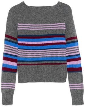 Damson Madder Yesley Wide Neck Sweater - Blue
