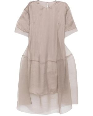 JNBY A-Line Short-Sleeves Dress - Natural
