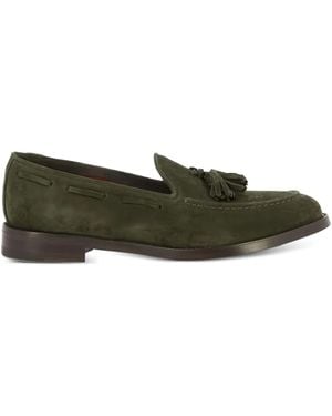 STURLINI FIRENZE Tassel Suede Loafers - Green