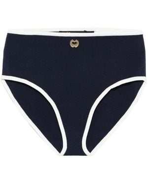 Maje Pantalones Cortos Con Ribete En Contraste - Azul