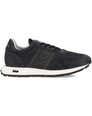 Philippe Model Zapatillas Tour de ante con paneles - Negro