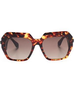 Etro Geometric-Frame Sunglasses - Pink