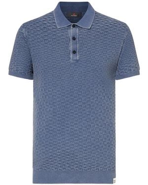 Peuterey Strukturiertes Poloshirt - Blau