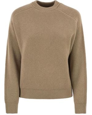 Peserico Pullover Mit Rundhalsausschnitt - Braun