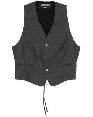 Jacquemus Geknöpfte Raysan Weste - Schwarz
