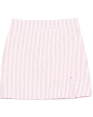 ROWEN ROSE Striped Mini Skirt - Pink