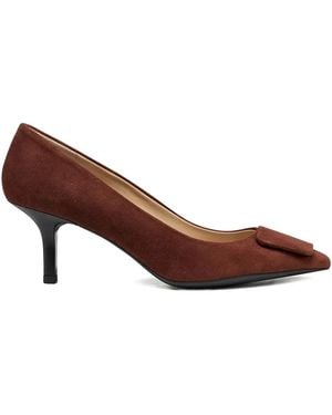 Geox 70Mm Kleopy Suède Pumps - Bruin