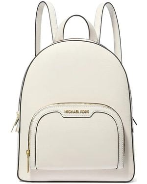 Michael Kors Medium Jaycee Zip-Pocket Backpack - White