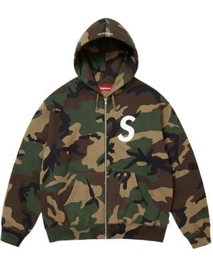 Supreme Hoodie Zippé À Logo - Vert