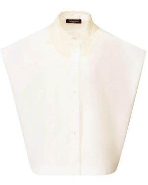 Fabiana Filippi Lace Collared Shirt - White
