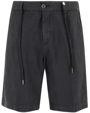Myths Drawstring-Waistband Shorts - Grey