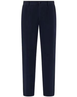 BOGGI Logo-Detail Trousers - Blue