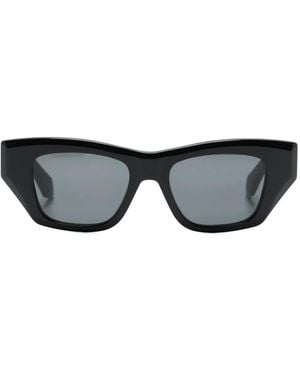 Alaïa Rectangle-Frame Tinted Glasses - Black