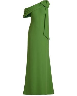 Tadashi Shoji Bow One-shoulder Maxi Dress - Green