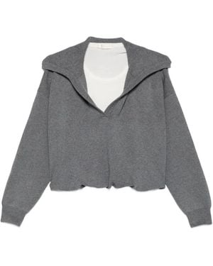 ELEH Langärmeliger Pullover - Grau