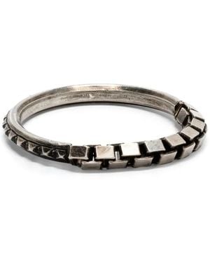 Werkstatt:münchen Box Ring Mit Kettendetail - Weiß
