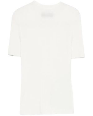 Marc Cain Ribbed T-Shirt - White