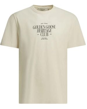 Golden Goose "Journey" Crew-Neck T-Shirt - White