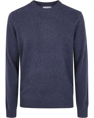 MC2 Saint Barth "Regent" Lambswool Round Neck Jumper - Blue