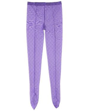 Gucci Fabric Tights "Gg" - Purple
