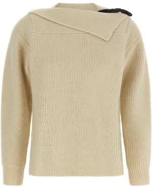 Isabel Marant 'Thais' Sweater With Alamari - Natural