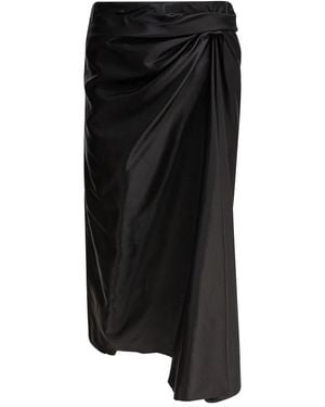 Balenciaga Draped Skirt - Black
