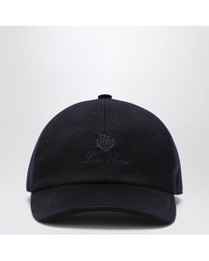 Loro Piana Cashmere Baseball Cap - Blue