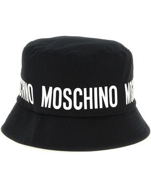 Moschino Logo Bucket Hat - Black
