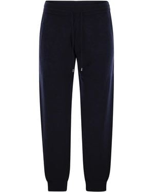 MC2 Saint Barth Merino Wool Knitted Pants - Blue