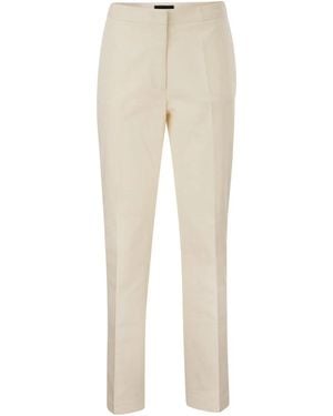 Fabiana Filippi Cotton Elastane Trousers - Natural
