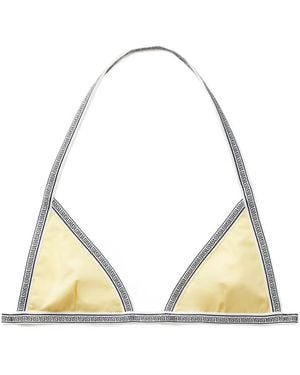 Versace Bikini Top - Metallic