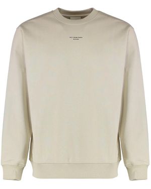 Drole de Monsieur Slogan Classique Cotton Hoodie - White