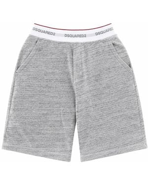 DSquared² Shorts Oversize Con Logo - Gray