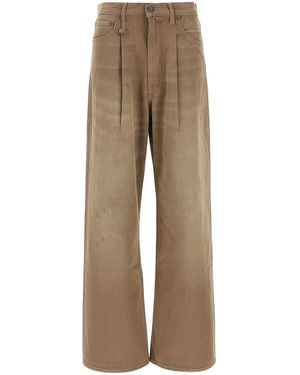 R13 'Damon Pleated' Jeans - Natural