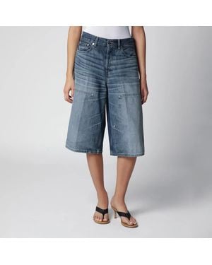 Haikure Wide Bermuda Shorts - Blue