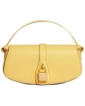 Celine Clutch On Strap - Yellow