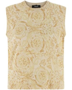 Versace 'Barocco' Vest - Natural