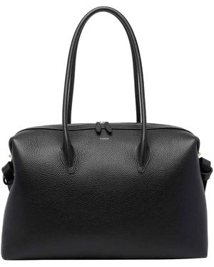 Yuzefi Large Brioche Shoulder Bag - Black