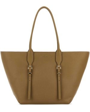 MICHAEL Michael Kors Cappuccino Leather Moore Shopping Bag - Brown