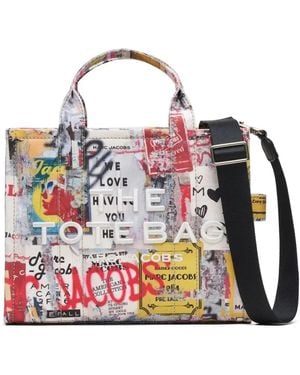 Marc Jacobs "The Medium Tote Americana Canvas Bag - Red