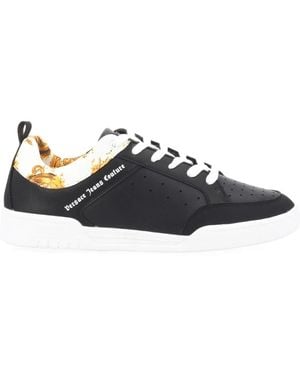 Versace Jeans Couture Trainer Con Logo E Motivo "Weave" - Black