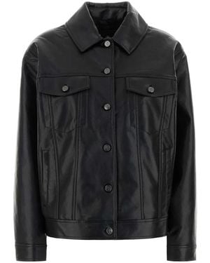Anine Bing Rory Leather Jacket - Black