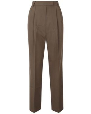 Frankie Shop Polyester Spandex Trousers - Brown