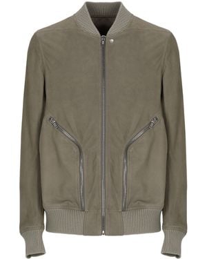Rick Owens Leather Jacket - Green