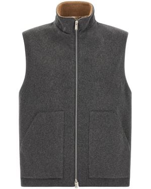 Lardini Wool Vest - Gray